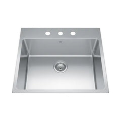 FRANKE Franke BSL2225-9-3N Brookmore Single-Bowl Kitchen Sink 25 inches x 22 inches