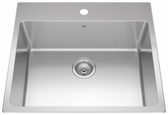 FRANKE Franke BSL2225-9-1N Brookmore 25 inches x 22 inches Drop-In Single-Bowl Kitchen Sink 1 Hole
