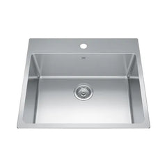 FRANKE Franke BSL2225-9-1N Brookmore 25 inches x 22 inches Drop-In Single-Bowl Kitchen Sink 1 Hole