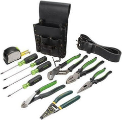 GREENLEE Greenlee 0159-13 Electrician's Tool Kit Standard 12-Piece