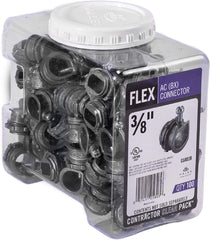 HALEX Halex 05803B Flexible Metal Conduit Connectors 3/8 Inch 100 Per Pack