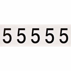BRADY Brady 9714-5 Outdoor number vinyl label 2.25 in H x 1.81 in W (5 per card)