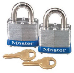 MASTER LOCK Master Lock Co 3T Laminated Padlock 1.5 in Keyed Alike 2 Pack