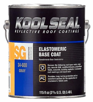 KOOL SEAL Kst Coating KS0034600-16 Elastomeric Base Coat Gray 1 Gallon