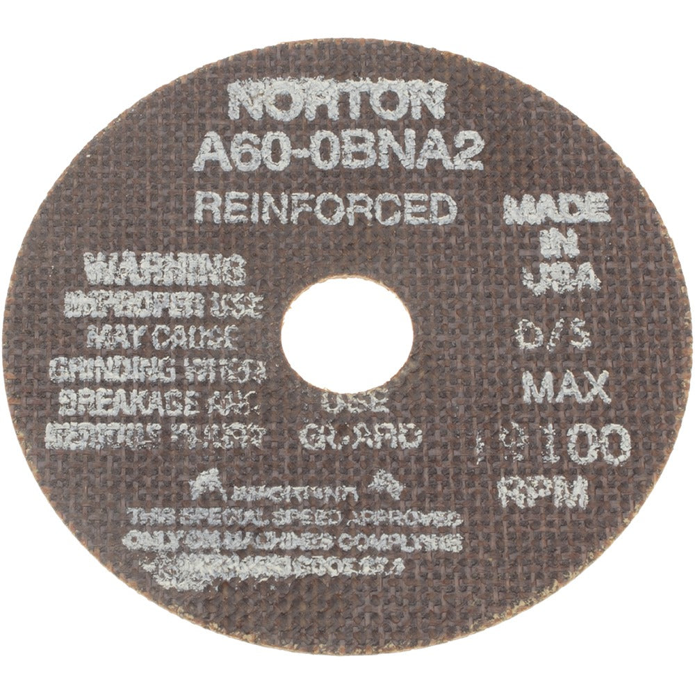 NORTON Norton 66243529609 Cutoff Wheel 4 in 60 Grit 19100 Rpm