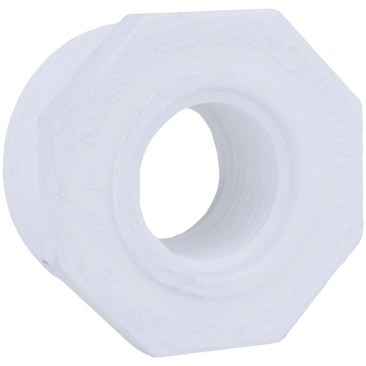 CHARLOTTE PIPE Charlotte Pipe PVC 02112 3000HA 1-1/2 in. MPT x 3/4 in. FPT Schedule 40 PVC Bushing (1-1/2 x 3/4)