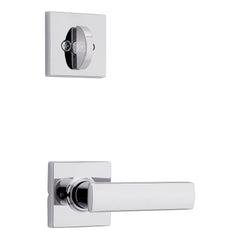 KWIKSET Kwikset 966BRNLSQT-26.UNIV Breton Lever Handleset Trim Chrome