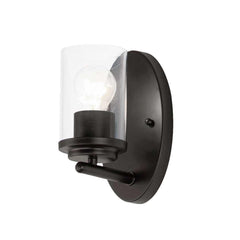 MAXIM LIGHTING Maxim Lighting 10211CLBK Corona 1-Light Wall Sconce 60W (4.5 in) 10211CLBK