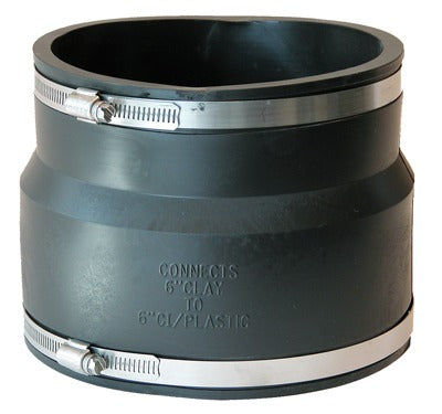 FERNCO Fernco Inc P1002-66 Flexible Repair Coupling 6 Inches