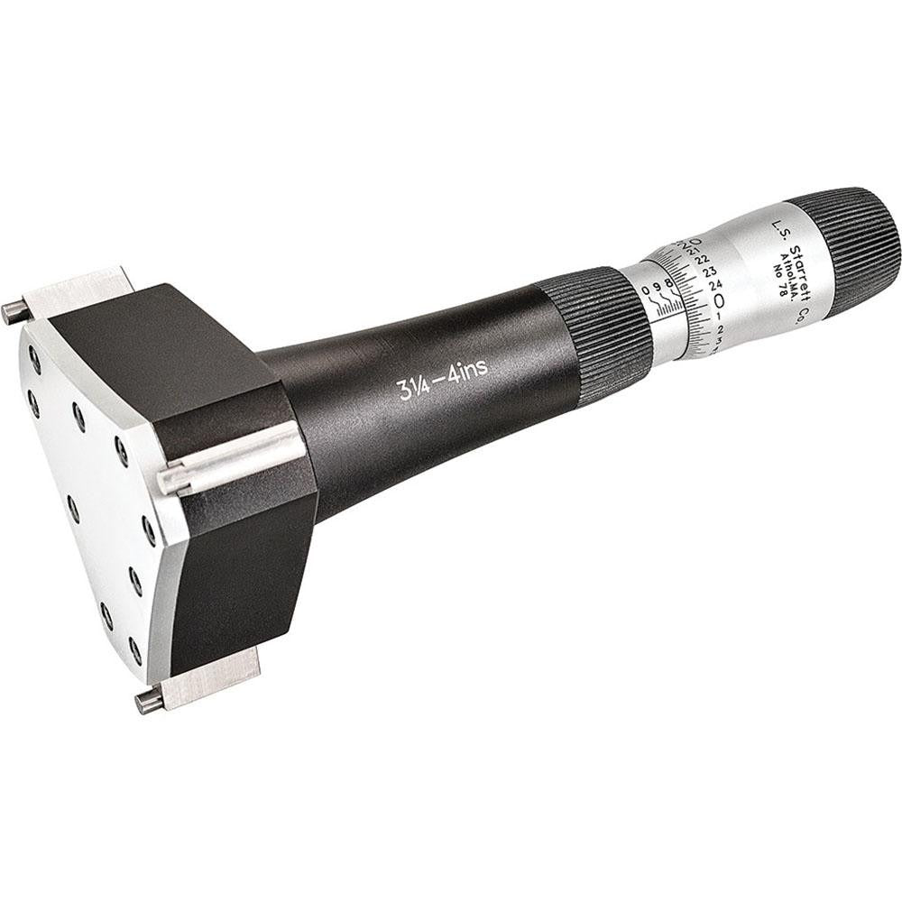 STARRETT Starrett 67678 Inside Micrometer 4 Inch Range