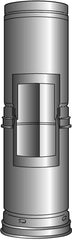 HART & COOLEY Hart & Cooley 6RYF54 B Wye Gas Vent 6 inches x 5 inches x 4 inches