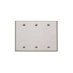 MULBERRY METAL PRODUCTS Mulberry Metal Products 97153 Blank Wall Plate Standard 3 Gangs 6-3/8 in W x 4-1/2 in H Size