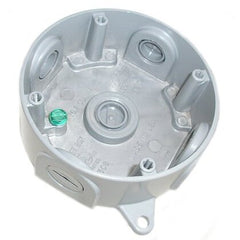 MULBERRY METAL PRODUCTS Mulberry Metal Products 30326 Weatherproof Round Box 5 Outlets 5 Knockouts 3/4 in Hub