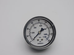 MARSH BELLOFRAM Marsh Bellofram J5452 2-1/2 0-160 PSI 1/4 BM Dry Pressure Gauge