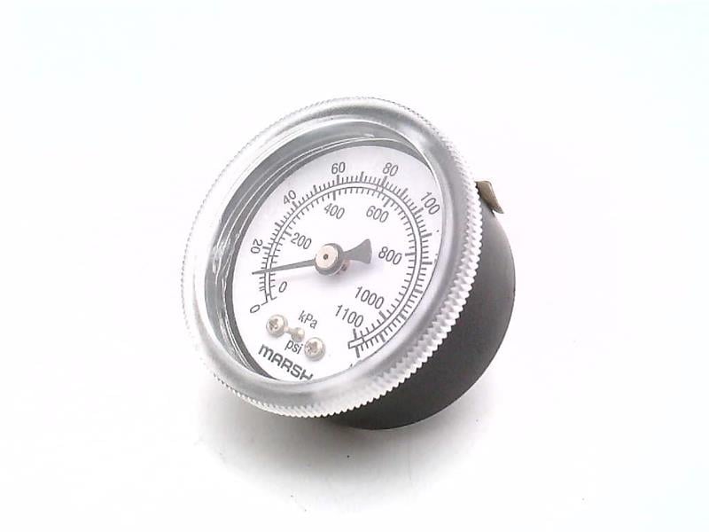 MARSH BELLOFRAM Marsh Bellofram J5452 2-1/2 0-160 PSI 1/4 BM Dry Pressure Gauge