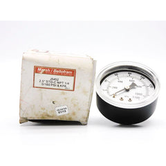 MARSH BELLOFRAM Marsh Bellofram J5452 2-1/2 0-160 PSI 1/4 BM Dry Pressure Gauge