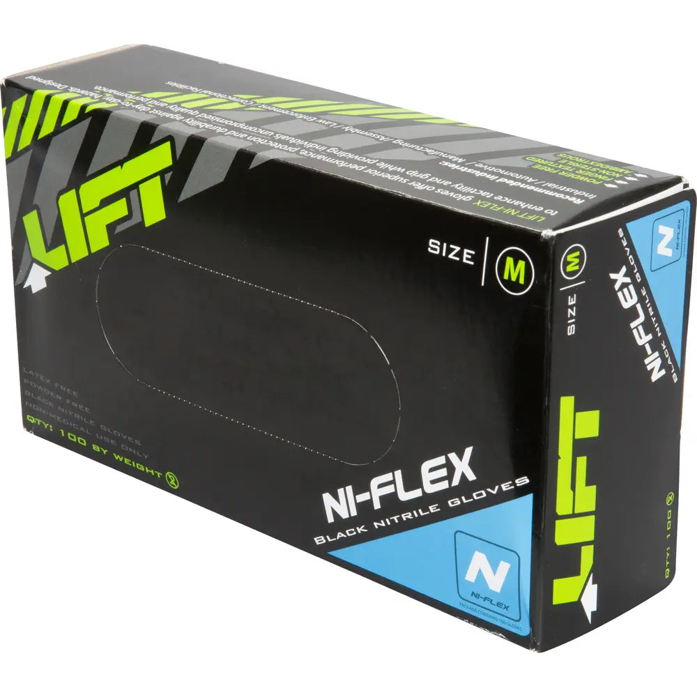 LIFT SAFETY Lift Safety GNX-1KM Ni-flex Latex-free Gloves Medium 100