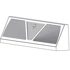 SHOEMAKER MANUFACTURING Shoemaker Manufacturing 875-15 15in x 5-1/2in Baseboard Diffuser