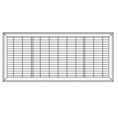 SHOEMAKER MANUFACTURING Shoemaker Manufacturing 1600-4X30 Floor Grille 4 inchesx30 inches