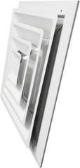 SHOEMAKER MANUFACTURING Shoemaker 425-14X14 Series Step Down 4-Way Diffuser with Damper (14 inches x 14 inches)