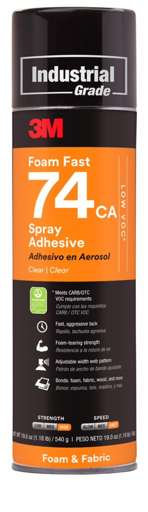 3M 3M 7100014108 Foam Fast 74 Spray Adhesive Low VOC <25% 24 fl Oz can