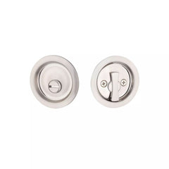 EMTEK Emtek EETPDRND63SN Round Privacy Pocket Door Lock Satin Nickel