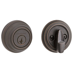 KWIKSET Kwikset 980-11PS.STRKP Single Cylinder Deadbolt Venetian Bronze