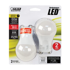 FEIT ELECTRIC Feit Electric A60DM827GU2410KLED/2 A19 Led Bulb Gu24 Base 10W (2 Pack, 240 Degree) FA60DM827GU2410K2