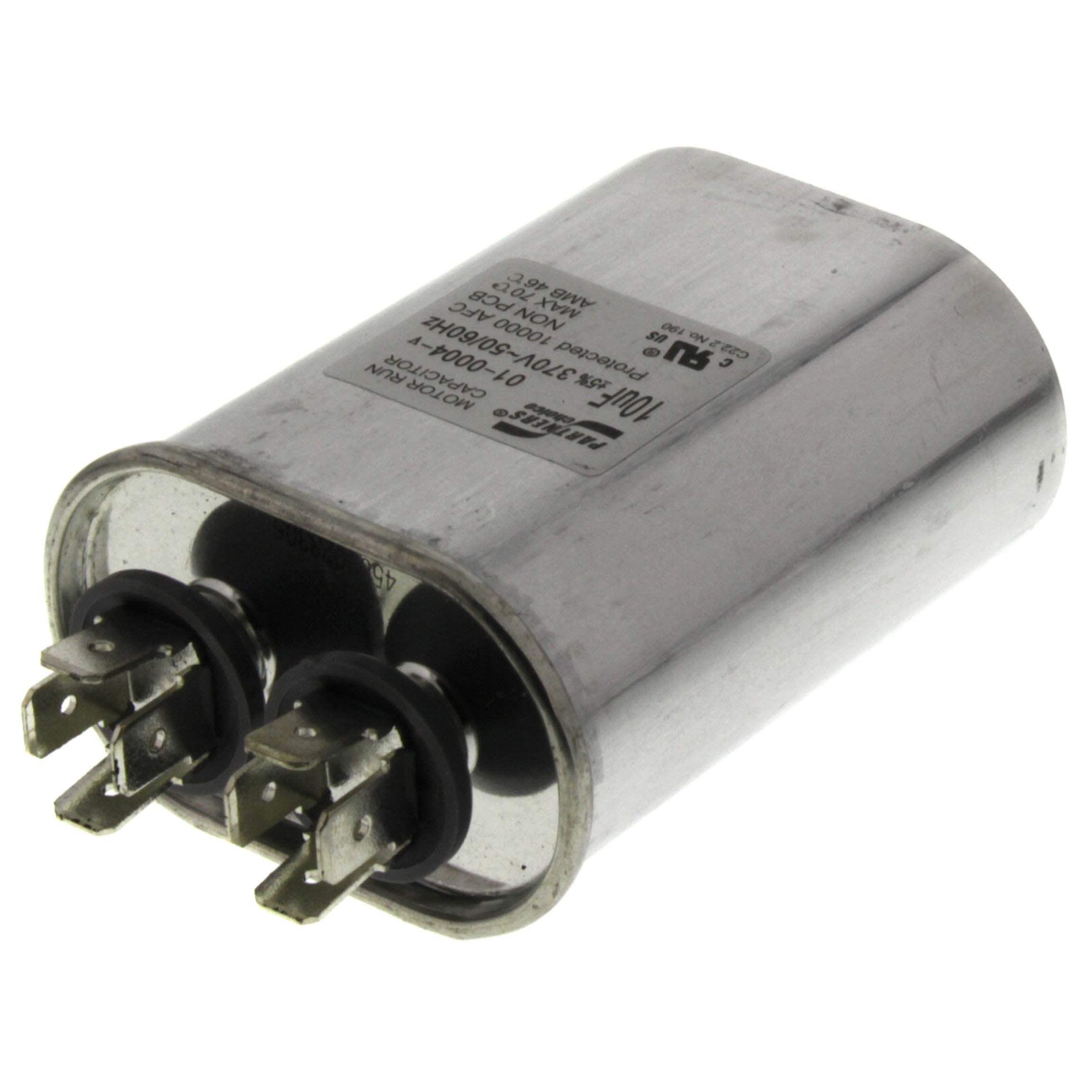 NORDYNE Nordyne 01-0004 10MFD 370V Run Capacitor, Oval