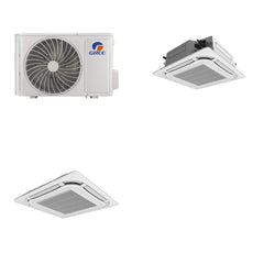GREE GREE Single-Zone VIR24HP230V1R-32AO+CAS24HP230V1R-32AH+GREETF06 - 24K BTU Ceiling Cassette Heat Pump System- R-32