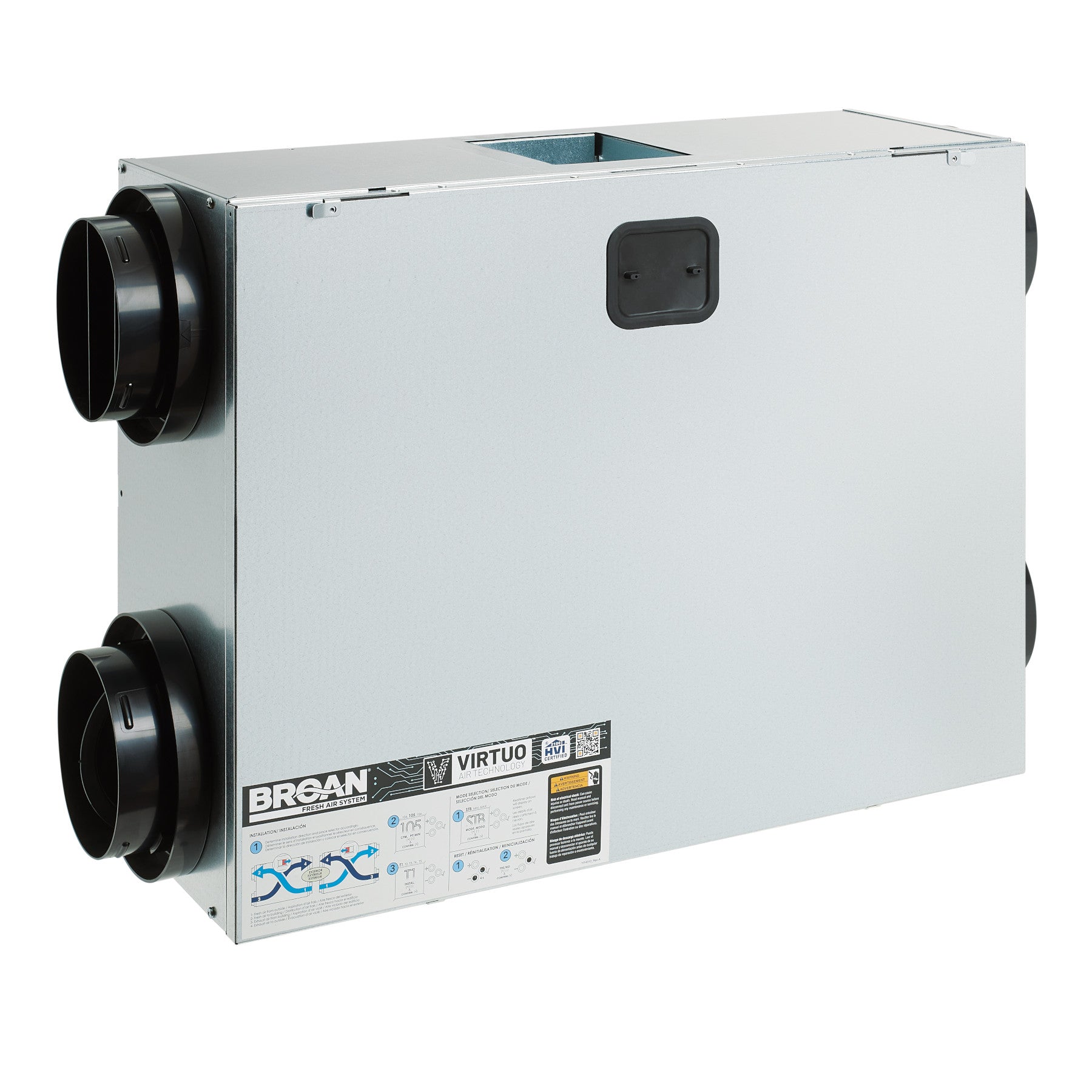 BROAN-NUTONE Broan-Nutone BLP150E75NS-HWF ONE 150 CFM Energy Recovery Ventilator (ERV) Hardwired Interior Door/Trim
