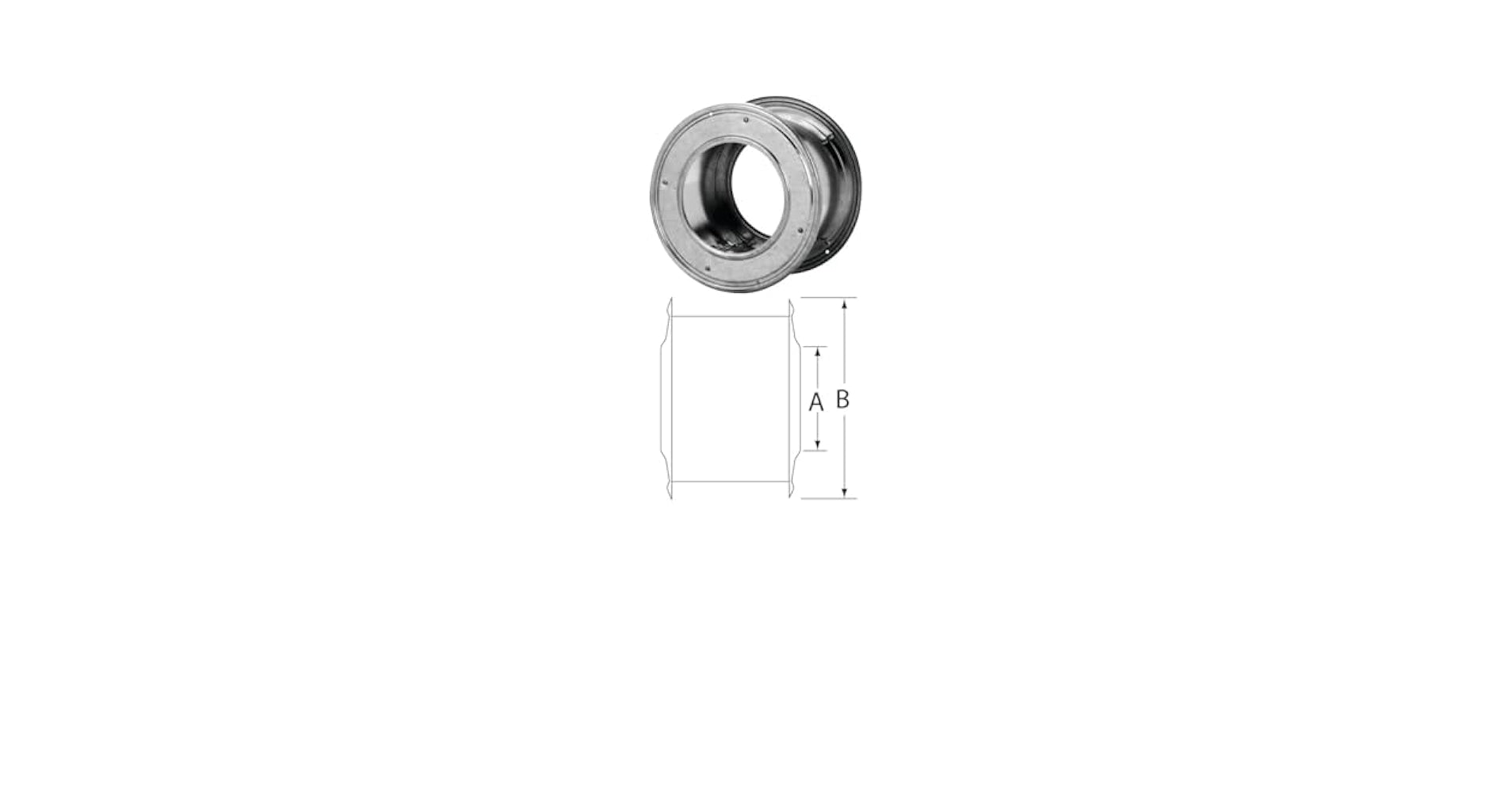 SELKIRK Selkirk 187705 Wall Thimble 5 inches D Aluminum/Galvanized Steel