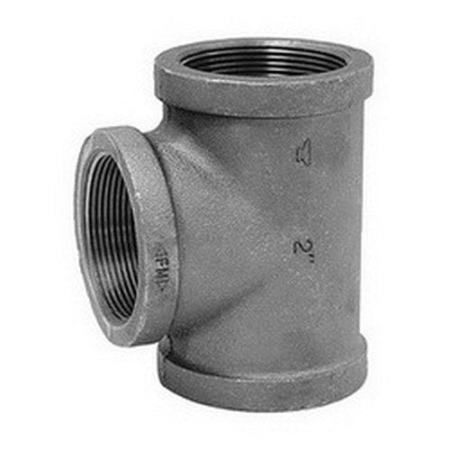 ANVIL Anvil 310029202 Straight Tee, Black Malleable Iron, 1/8 in. NPT