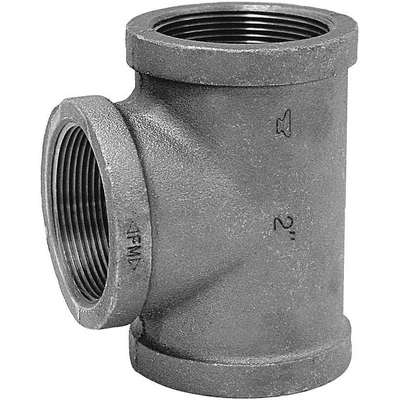 ANVIL Anvil 310029202 Straight Tee, Black Malleable Iron, 1/8 in. NPT