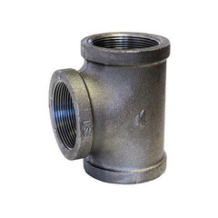 ANVIL Anvil 310029202 Straight Tee, Black Malleable Iron, 1/8 in. NPT