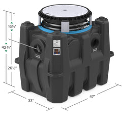 SCHIER Schier GB-75 Great Basin Grease Interceptor 75 gpm Indoor/Outdoor