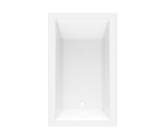 AQUATIC Aquatic 6036DMIN 60 x 36 AcrylX Drop-in Universal Drain Bathtub