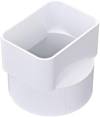 NDS Nds 9P06 Downspout Adapter Centered PVC IPS 3-Inch by 4-Inch by 4-Inch