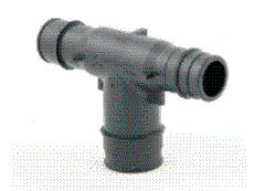 UPONOR Uponor Wirsbo Q4757555 ProPEX EP Reducing Tee 3/4 inches PEX x 1/2 inches PEX x 1/2 inches PEX
