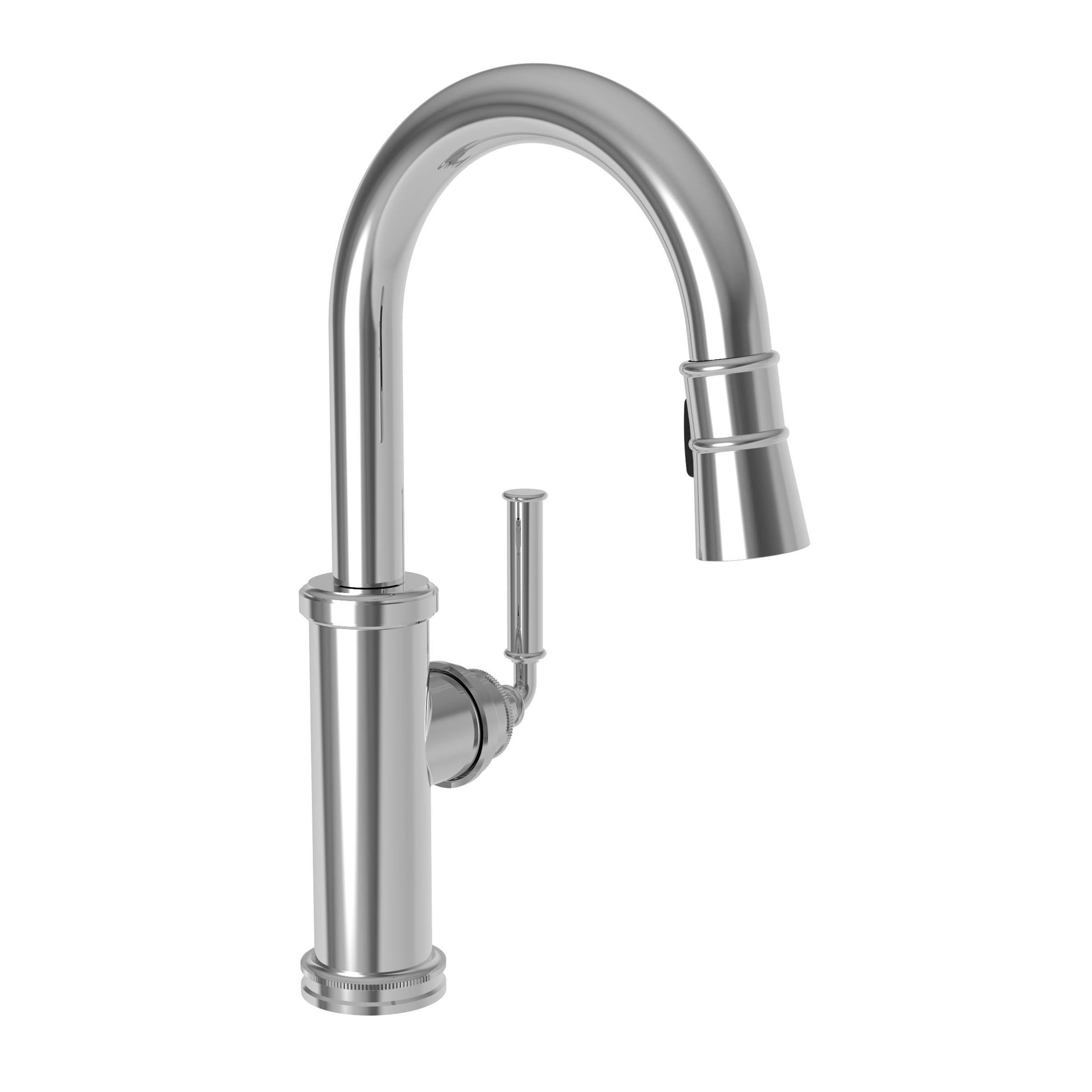 NEWPORT BRASS Newport Brass 2940-5223/26 Bar Faucet Taft 1 Lever ADA Polished Chrome Pull Down Swivel Brass Spout Height 8-1/6 Inch 1.8 Gallons per Minute