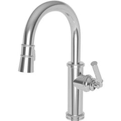 NEWPORT BRASS Newport Brass 2940-5223/26 Bar Faucet Taft 1 Lever ADA Polished Chrome Pull Down Swivel Brass Spout Height 8-1/6 Inch 1.8 Gallons per Minute