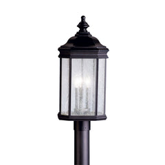 KICHLER Kichler 9918BK Kirkwood Outdoor Post Lantern 3-Light 60W