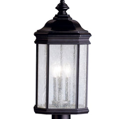 KICHLER Kichler 9918BK Kirkwood Outdoor Post Lantern 3-Light 60W