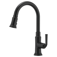 DELTA FAUCET Delta Faucet 63074LF-BL Rook Kitchen Faucet with Pulldown Spray 1.8 GPM
