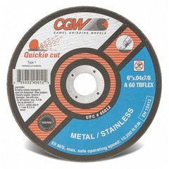 CGW ABRASIVES Cgw Abrasives 45013 7 inches X 0.040 inches X 7/8 inches T1 A60-TB-FLEX Quickie C.O. Whl