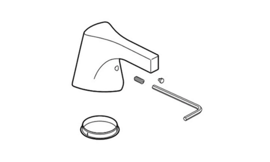 DELTA FAUCET Delta RP84834CZ Zura Roman Tub Handle and Glide Ring