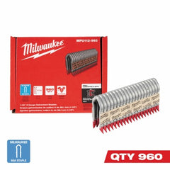 MILWAUKEE Milwaukee MPU112-960 Galvanized Fence Staples 9GA 960ct