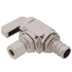 DAHL Dahl 611-PX3-30-BAG 1/2 inches PEX Crimp x 1/4 OD Comp Angle Stop Valve