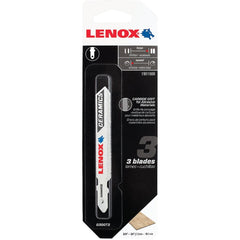 LENOX Lenox 1991608 T-Shank 3-1/2 In. Carbide Grit Edge Jig Saw Blade, Ceramics (3-Pack)