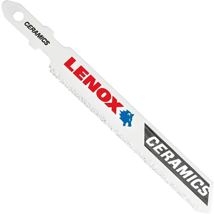 LENOX Lenox 1991608 T-Shank 3-1/2 In. Carbide Grit Edge Jig Saw Blade, Ceramics (3-Pack)